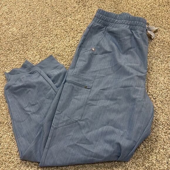 Figs Zamora Jogger Scrub Pants™ | XLarge | Heathered Indigo - Picture 7 of 9